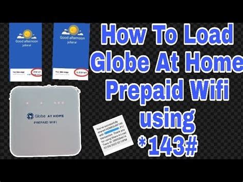 paano mag load sa globe pocket wifi gamit ang ibang sim na .